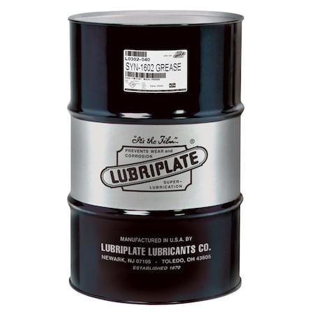Lubriplate Syn 1602, Drum, Synthetic, Lithium Complexm Nlgi No. 2 Multi-Purpose Grease L0302-040